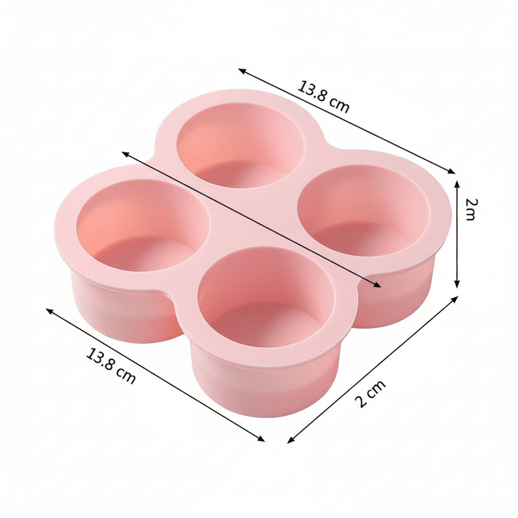 Moule rond silicone - 4 Cavités Trèfle | TrèfleMold™ - Mon Rayon Pâtisserie