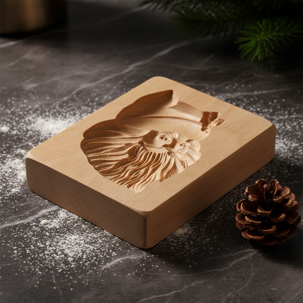 Emporte piece biscuits noel HOLZE™ sur table marbre noir