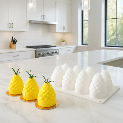 moule silicone forme ananas sur plan travail cuisine