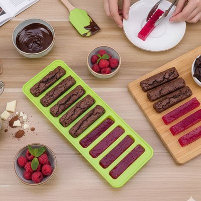 Moule Silicone Rectangle - 10 Financiers 25,8 cm | FinancierPro™ - Mon Rayon Pâtisserie