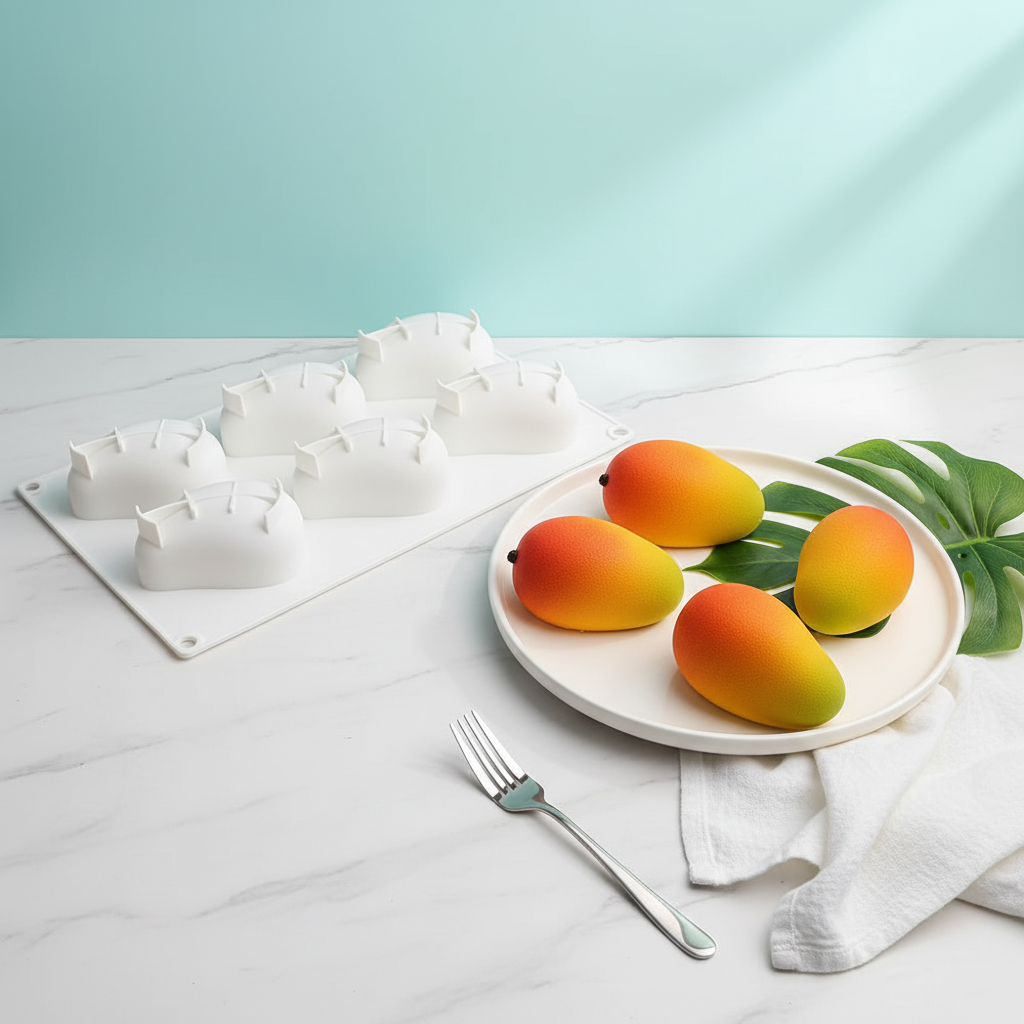 Moule silicone fruit 3d mangue desserts modernes minimalistes élégants