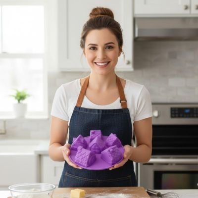 Moule Trompe l'Œil - 6 Maisons 3D 25 cm | HouseMold™ - Mon Rayon Pâtisserie