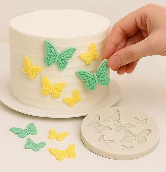 moules en silicone papillon jaune vert