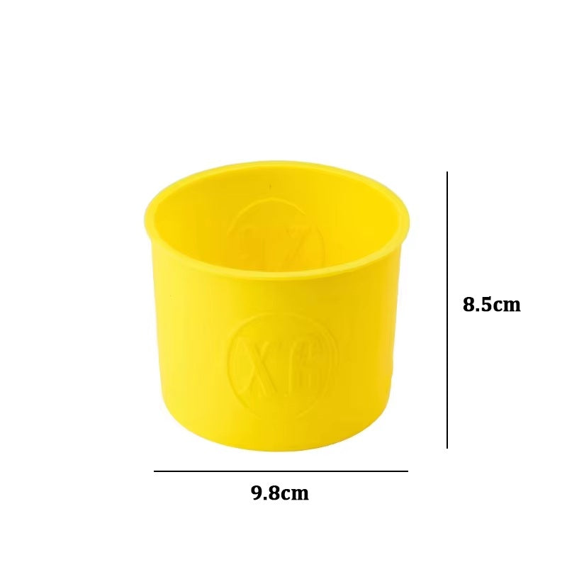 Petit moule en silicone rond jaune