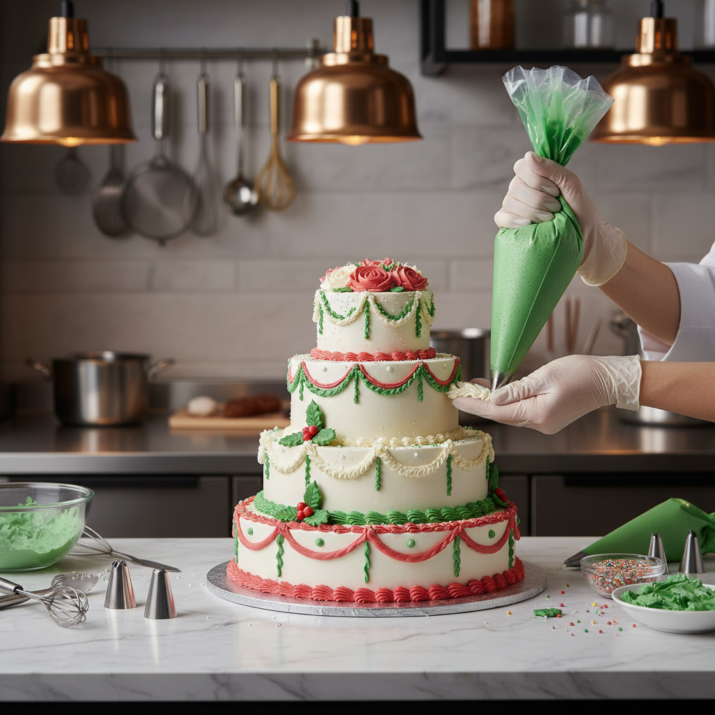 Poche à douille professionnelle réutilisable L Grande création festive