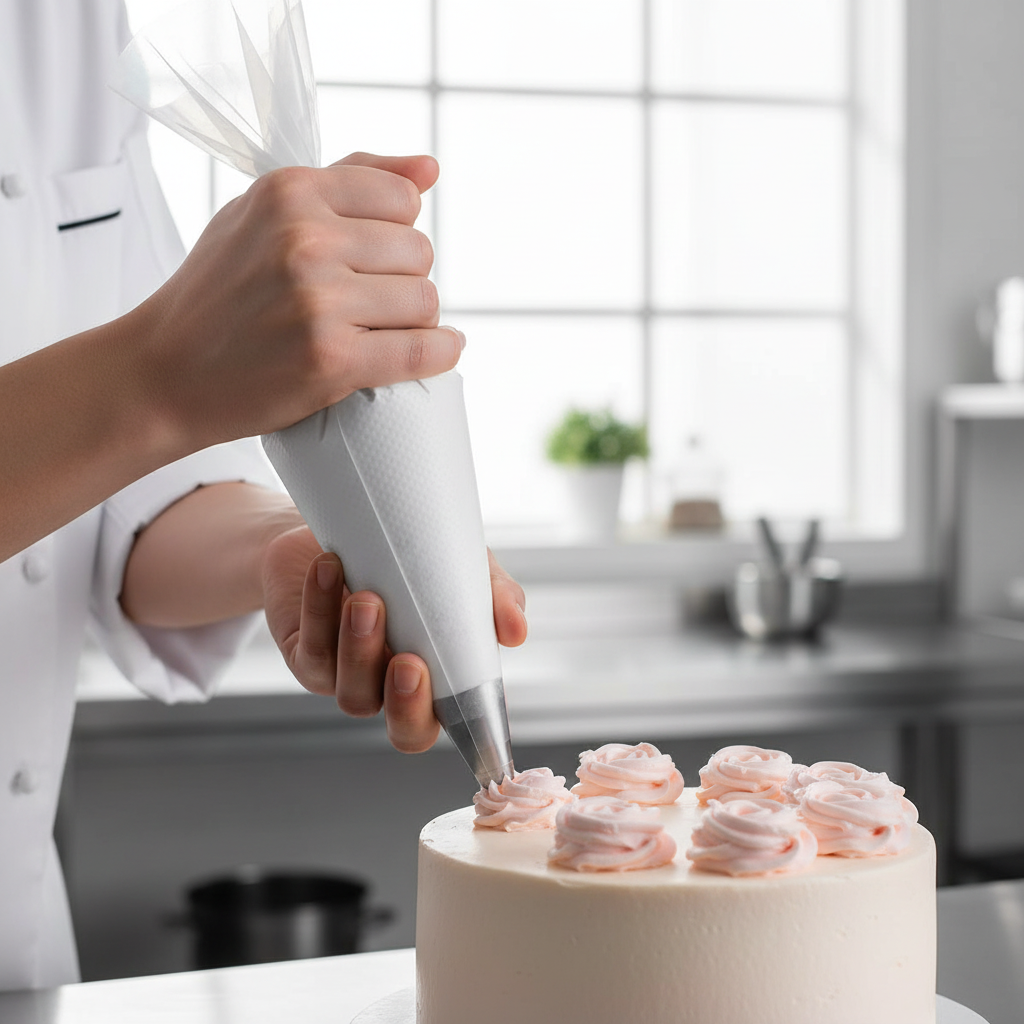 Décoration gâteau avec Poche douille professionnelle