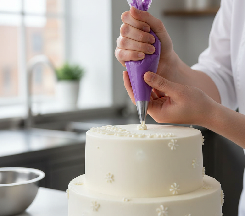 Décoration cake avec Poche Douille Professionnelle XS