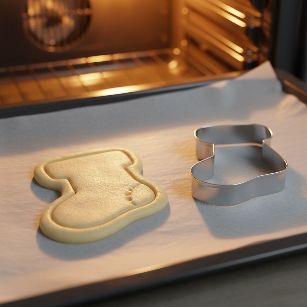 emporte pieces noel  sur plaque cuisson 