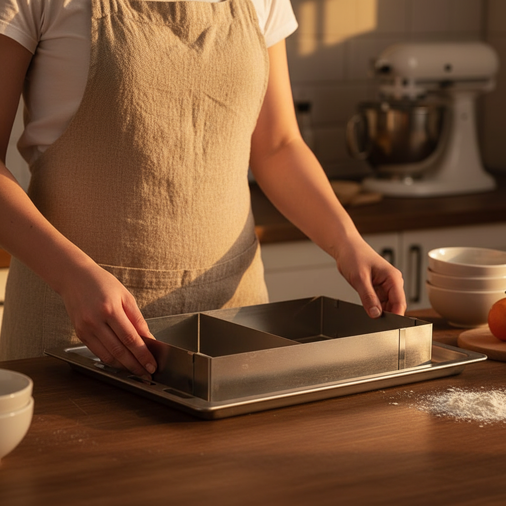 Utilisation Moule rectangulaire gateau Flexiframe™ dans cuisine 