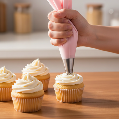 Décoration muffin avec Poche à douille pâtisserie professionnelle taille S