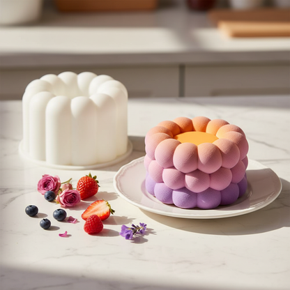 Moule Bento Cake avec bento cake fleur dans cuisine