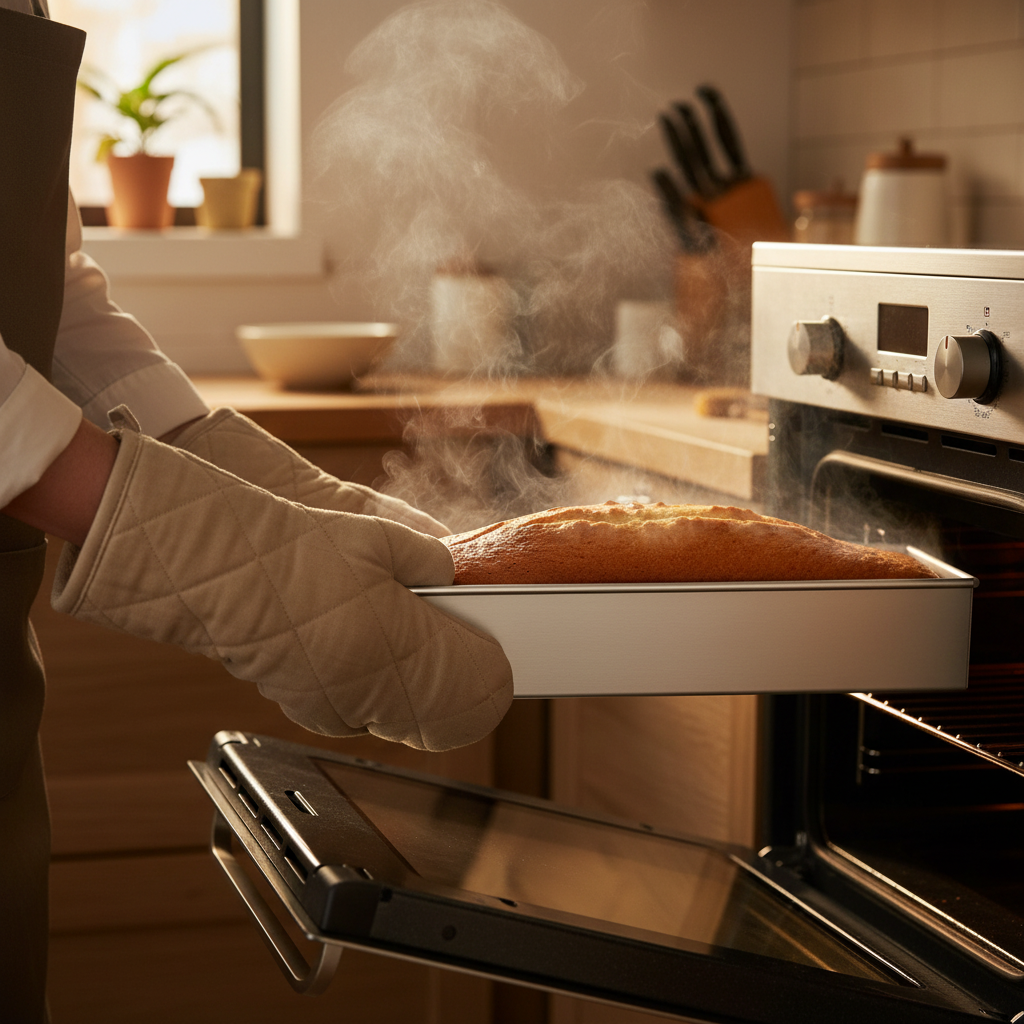 Moule à gateau rectangulaire Longobake™ sorti du moule