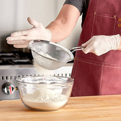 tamis farine avec passoire en inox