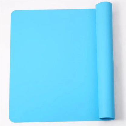 tapis de cuisson de couleur bleu