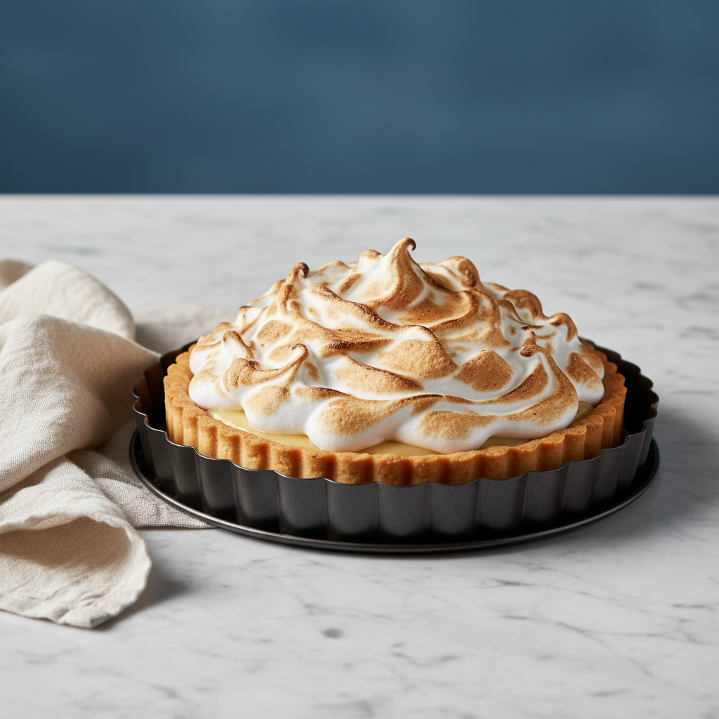 Tarte citron meringuée dans Moule tarte professionnel