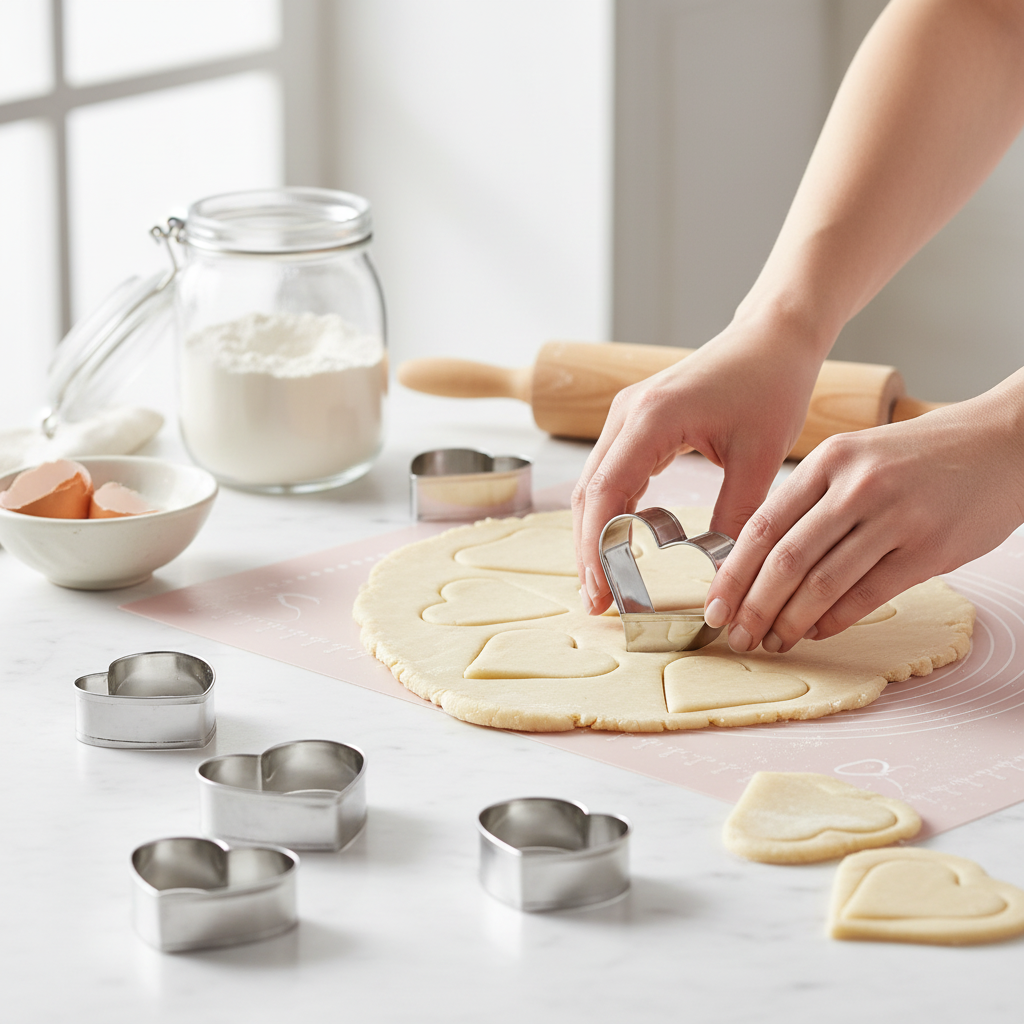 Emporte piece en forme de cœur pour découper biscuits et pâtisseries