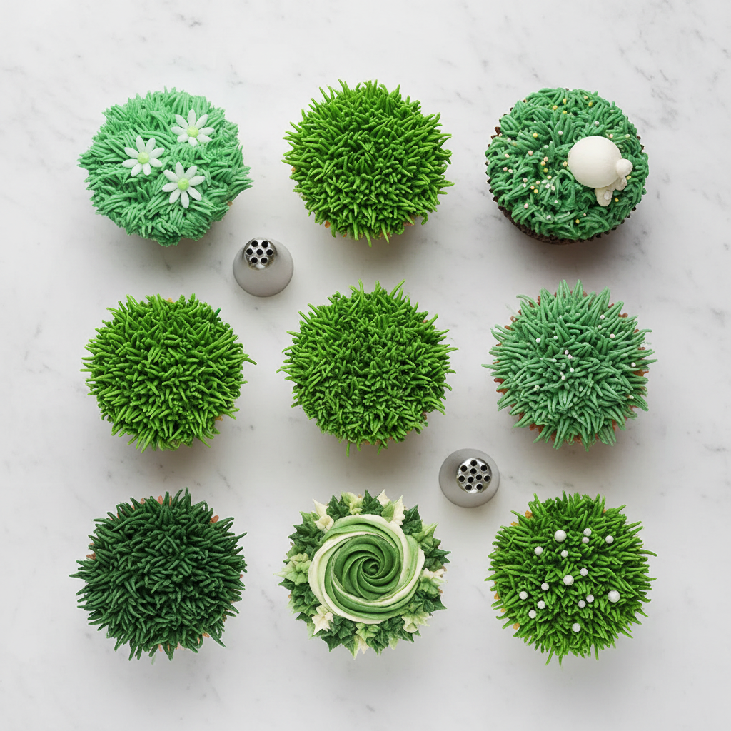 Variété de décorations muffin avec Douilles patisserie professionnelle