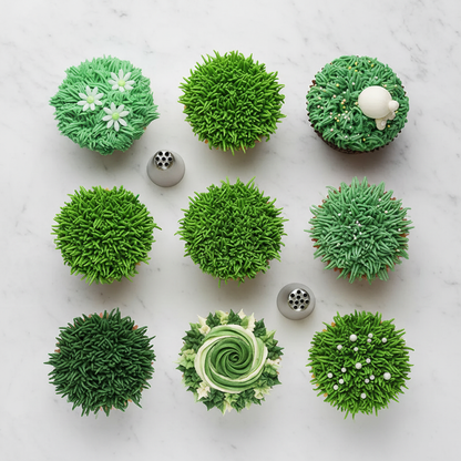 Variété de décorations muffin avec Douilles patisserie professionnelle