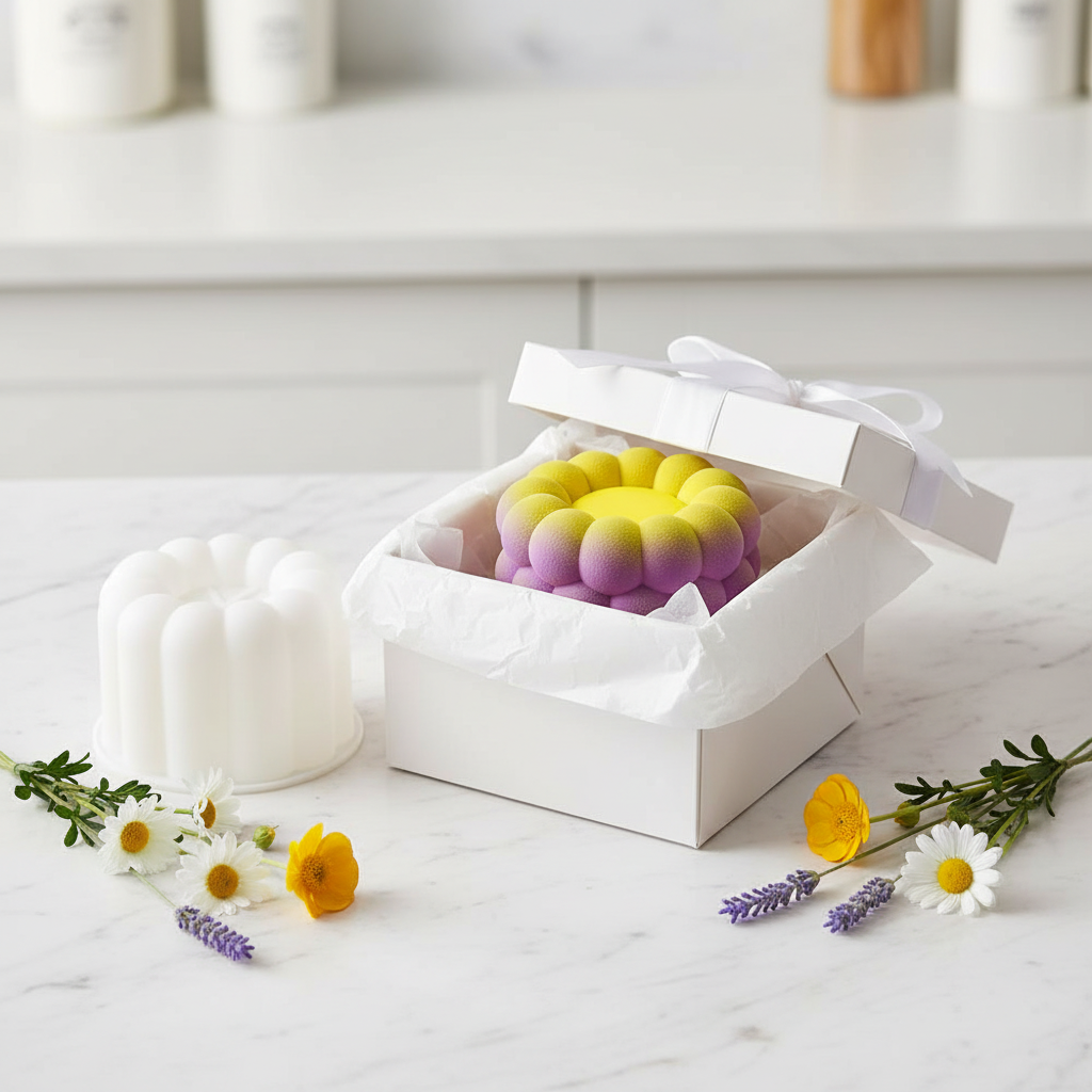 Moules bento cake blanc et bento cake dans boite cadeau