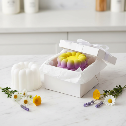 Moules bento cake blanc et bento cake dans boite cadeau