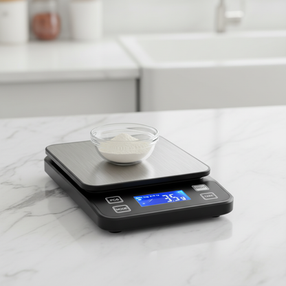 Balance patisserie professionnelle sur plan travail cuisine capacité 3kg