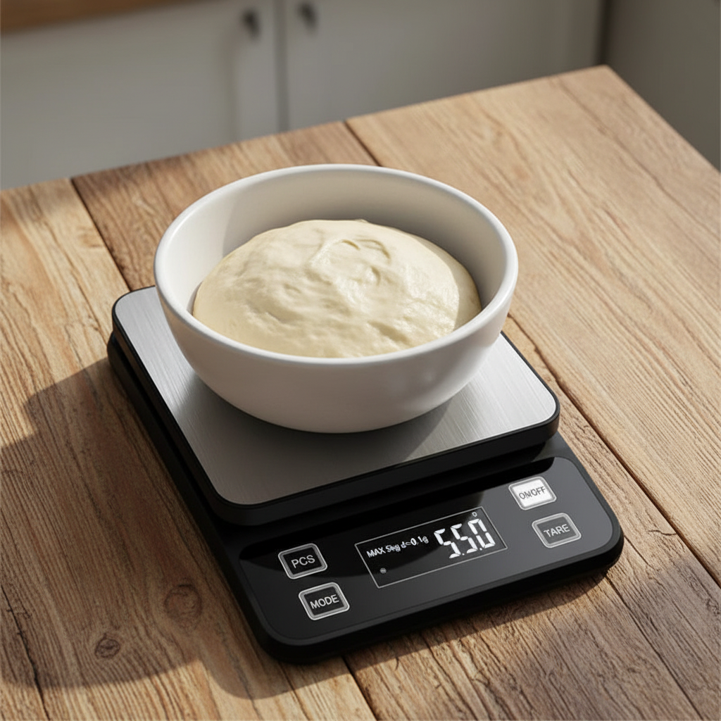 Balance patisserie professionnelle sur plan travail cuisine capacité 5kg