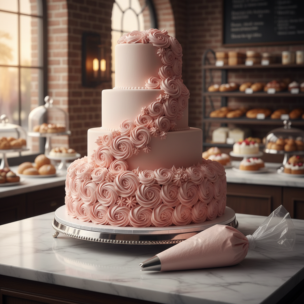 Wedding cake avec Poche à douille jetables