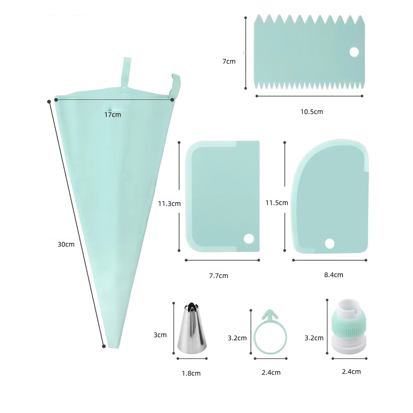 Kit patisserie vert menthe